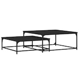 thumbnail of Tables basses gigognes 2 pcs noir bois d'ingénierie Modèle Atlas Line Élite