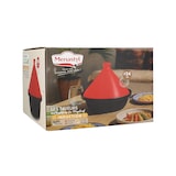 thumbnail of Menastyl - Tajine d24cm fond alu induction couvercle en céramique magenta
