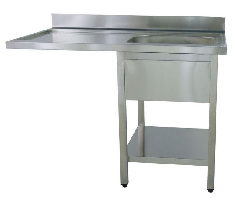 KBS Gastrotechnik KBS Spülcenter 1200x700x850 mm 1 Becken rechts mit glatter Ablagefläche