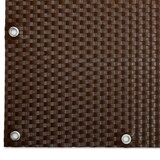thumbnail of Polyrattan Balkon Sichtschutz Privafence - Balkonbespannung mit Metallösen - UV-fest, Wetterfest, Blickdicht 300x90 cm Braun