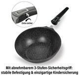 thumbnail of STONELINE® Imagination PLUS Wok 30 cm, mit abnehmbarem Griff, mit Glasdeckel