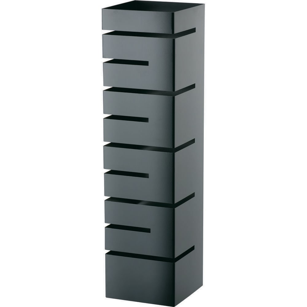 Stalgast Edelstahl Buffet-Ständer hoch, Einschübe winklig, 150x150x570 mm (BxTxH), schwarz