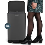 thumbnail of Caixote do lixo com  pedal 30L - cinza antracite