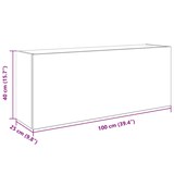 thumbnail of vidaXL Bad-Wandschrank Altholz-Optik 100x25x40 cm Holzwerkstoff