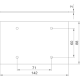 thumbnail of OBO Bettermann Abdeckplatte T12L P02S 9011 7408116