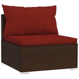thumbnail of vidaXL 4-tlg. Garten-Lounge-Set mit Auflagen Poly Rattan Braun