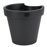 thumbnail of 9x Regenrinnentopf Ø 24cm Blumentopf für Fallrohr schwarz Pflanzenkorb Schwarz 24