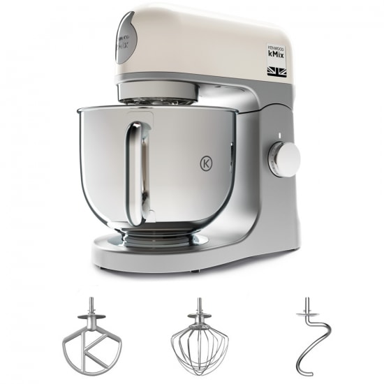 Kenwood Robot da cucina Kmix KMX 750.AW, metallo, 44,5 x 29,5x 46 cm (La x Pr x Al), bianco, 1000 W, capacità 2,5 kg