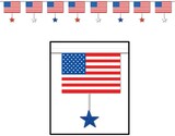 thumbnail of Usa Wimpelkette Sterne