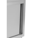thumbnail of METRO PROFESSIONAL Gastro werkkast GSCB2140B, roestvrij staal, 140 x 70 x 95 cm, met opstaande rand, zilver