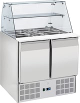 thumbnail of Salatvorbereitungsmöbel mit vitrine 2 türen 2 gitter gn 1/1 mit schüsseln - 900x700x1300 mm - 230 W 230/1V - 7CA09QRC Eurast