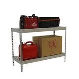 thumbnail of SimonRack Industrieregal, 900x1500x750 mm, 600 kg am Biegepunkt, 2 Metallböden, Garagenregal, Verzinkt- Simonforte