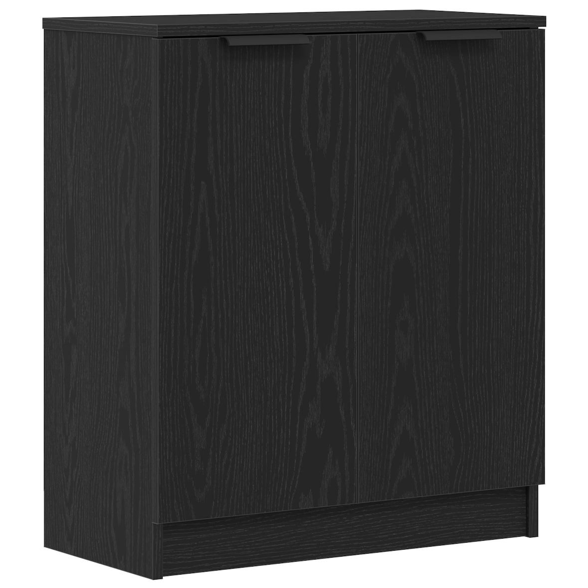 vidaXL Sideboard Schwarz Eiche 60x30x70 cm Holzwerkstoff