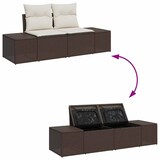 thumbnail of vidaXL Garten-Sofa-Set mit Kissen 8 pcs Braun und Creme