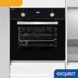 thumbnail of Exquisit EBE 657-2H sw Einbaubackofen | 59 L Backofenvolumen | Heißluft | Schwarz