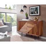 thumbnail of WOHNLING Sideboard 100x71x40 cm Holz Massiv Kommode Anrichte Modern Standschrank