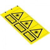 thumbnail of Dreifke® Aufkleber I Warn-Kombischild Laserstrahlung Laser Klasse 3B, Folie, selbstklebend, 50x70mm, 3/Bogen