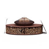 thumbnail of Firebowl Ebeko 3-in-1 | Grillfunktion als Tisch nutzbar | Grillrost + Funkenschutz Rost