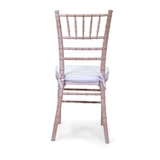 thumbnail of Sedia legno chiavari sbiancato c/cuscino cm40x40h43/92