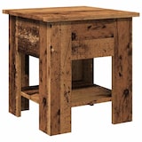 thumbnail of Mesa de centro madera ingeniería madera envejecida 40x40x42 cm