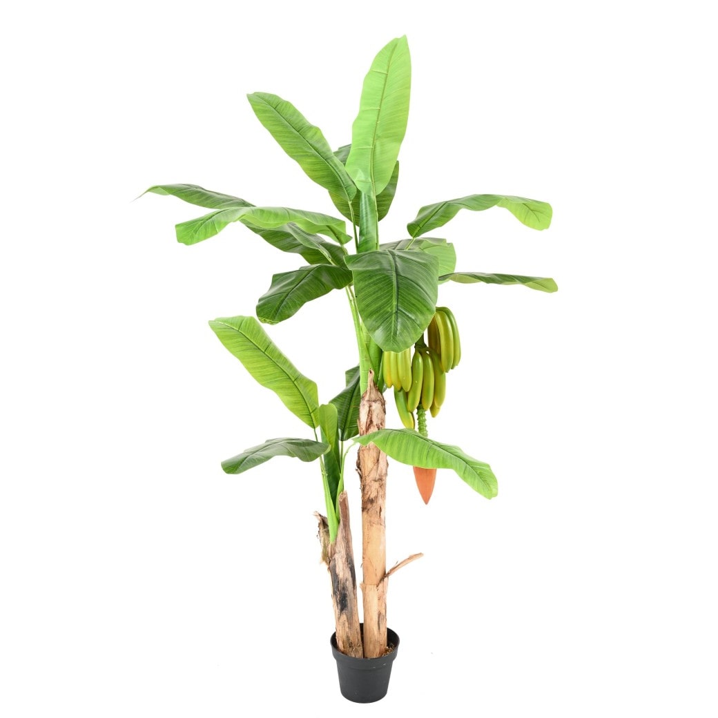 VERT ESPACE plante artificielle bananier tree avec fruits 180 cm