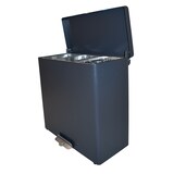 thumbnail of DutchDesign RecycloKick 3 pedaalemmer aluminium 3 × 34 liter L 738 x B 460 x H 698 mm– grafietgrijs