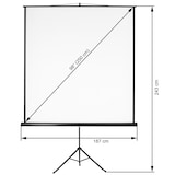 thumbnail of Beamer Leinwand Stativ - 178 x 178 cm