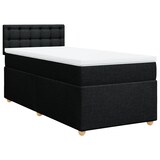 thumbnail of vidaXL Boxspringbett mit Matratze Schwarz 80x200 cm Stoff