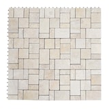 thumbnail of Steinfliese HWC-K70, Bodenfliese Steckfliese Balkon/Terrasse Naturstein, 11x je 30x30cm = 1m² ~ weiß