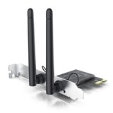 thumbnail of CSL WLAN Netzwerkkarte 2,4 Ghz PCIe - 300 Mbit s WiFi Adapter Karte - 2 Externe 2dbi Antennen