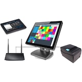 thumbnail of Mehrplatz Kassensystem für Restaurant mit Bestellterminal, Bondrucker, Hauptkasse/Netzwerk-Kasse