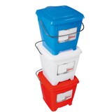 thumbnail of GILAC Seau carré HACCP + couvercle étanche - 12 L - Rouge G615709
