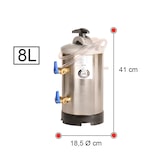 thumbnail of Romux® - Descalcificador de Agua - 8 litros | Producto para las máquinas de Lavado industrial que se usa con Sal