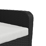 thumbnail of vidaXL Gartenstuhl mit Fußhocker Schwarz Poly Rattan