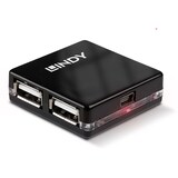 thumbnail of Lindy 42742 USB-HUB 2.0 Mini Hub 4 Port, 4x4cm  Bus powered only