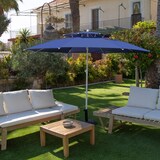 thumbnail of Aktive Guarda-sol de praia grande anti-vento 8 varetas 280 cm azul