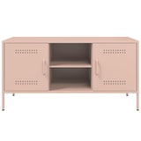thumbnail of Helloshop26 - Multimedia tv-meubel tv-plank tv-dressoir eetkamer woonkamer slaapkamer roze 100,5 x 39 x 50,5 cm staal roze 02_0028282