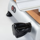 thumbnail of Berkel Red Line 250 Grau Teflon, Original Profi-Aufschnittmaschine, Messerdurchmesser 25 cm + Einlegebrett Fassholz