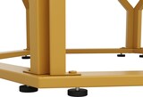 thumbnail of Esstisch rund 100x100x76  Weiß+Gold MDF Tischplatte mit Marmoroptik Metallbeine mit Bodenausgleich, stabil und pflegeleicht