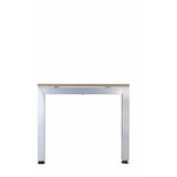 thumbnail of PROREGAL Schreibtisch Pejo | Grau | Silber Gestell | BxT 120x80cm | Arbeitshöhe 68-76cm | höhenverstellbar | 4-Fuß-Gestell eckig