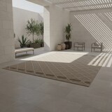 thumbnail of Teppich Outdoor Raute Wetterfest Waschbar Strapazierfähig Balkon Terrasse Küche OEKO-TEX Beige 80x150 cm – CORTINA von Kadima Design
