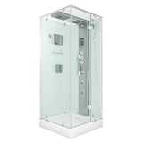 thumbnail of Dampfdusche Duschtempel Sauna Dusche Duschkabine D38-10R3-EC 90x90 cm mit 2K Scheiben Versiegelung