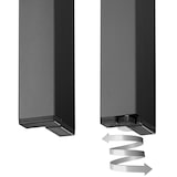 thumbnail of tectake Tavolo da giardino Maren in alluminio, piedi regolabili in altezza, 90 x 90 x 74,5 cm - nero - 402954