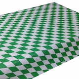 thumbnail of JUNOPAX Papiertischdecke Raute grün-weiß 50m x 0,75m, nass- und wischfest