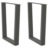 thumbnail of vidaXL Esstisch Beine V-Form 2 Stück Anthrazit 70x(72-73,3) cm Stahl