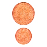 thumbnail of Set de 2 plateaux ronds Tosca orange -  Rond Métal Table Passion 41.00x41.00 cm