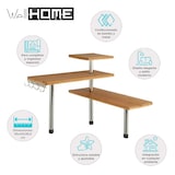 thumbnail of WellHome - Bambus-Eckregal für die Küche, kompakt und elegant 45x43x38,5cm