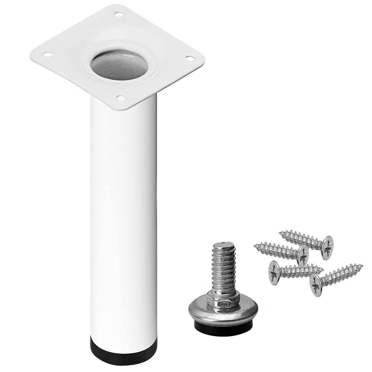 Möbelfüße Sofafuß Möbelfuß Sockelfüße Bettfüß Höhenverstellbar Stellfuß Stützfuß 180 mm WEIß