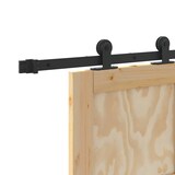 thumbnail of vidaXL Schiebetür-Set Natur und Schwarz 86 x 211 cm
