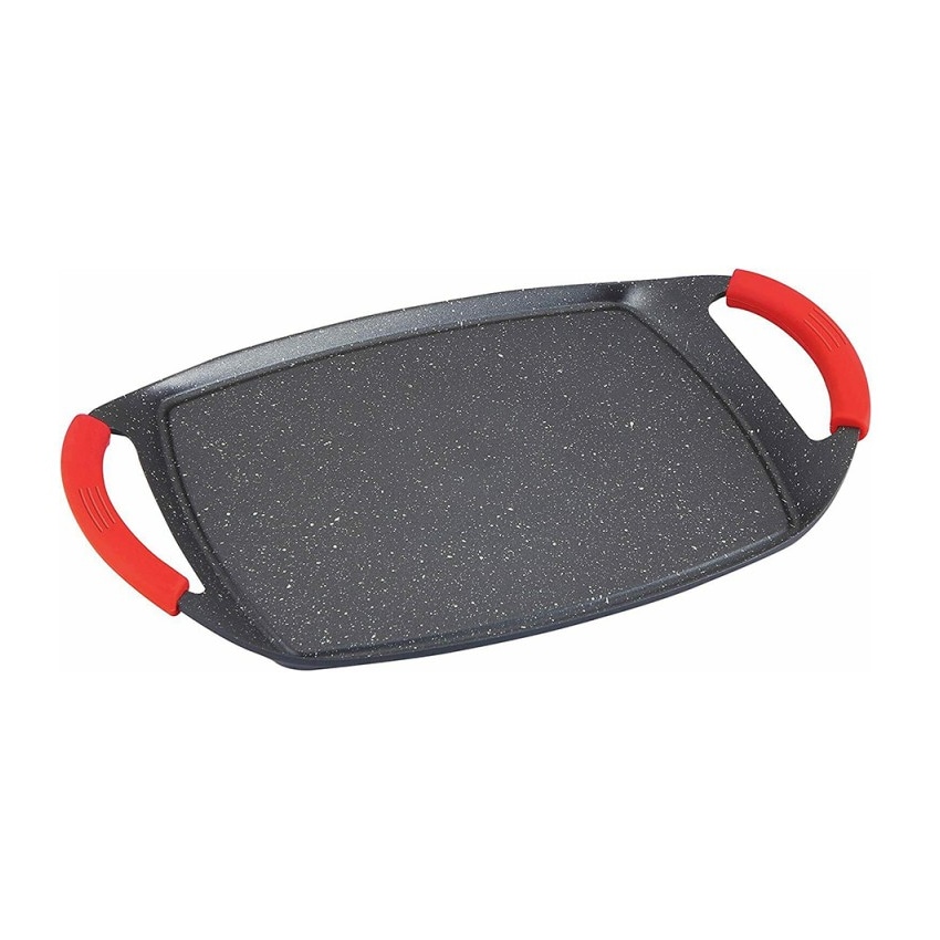 Plancha de asar inducción vitro fuego tipo Piedra 37cm